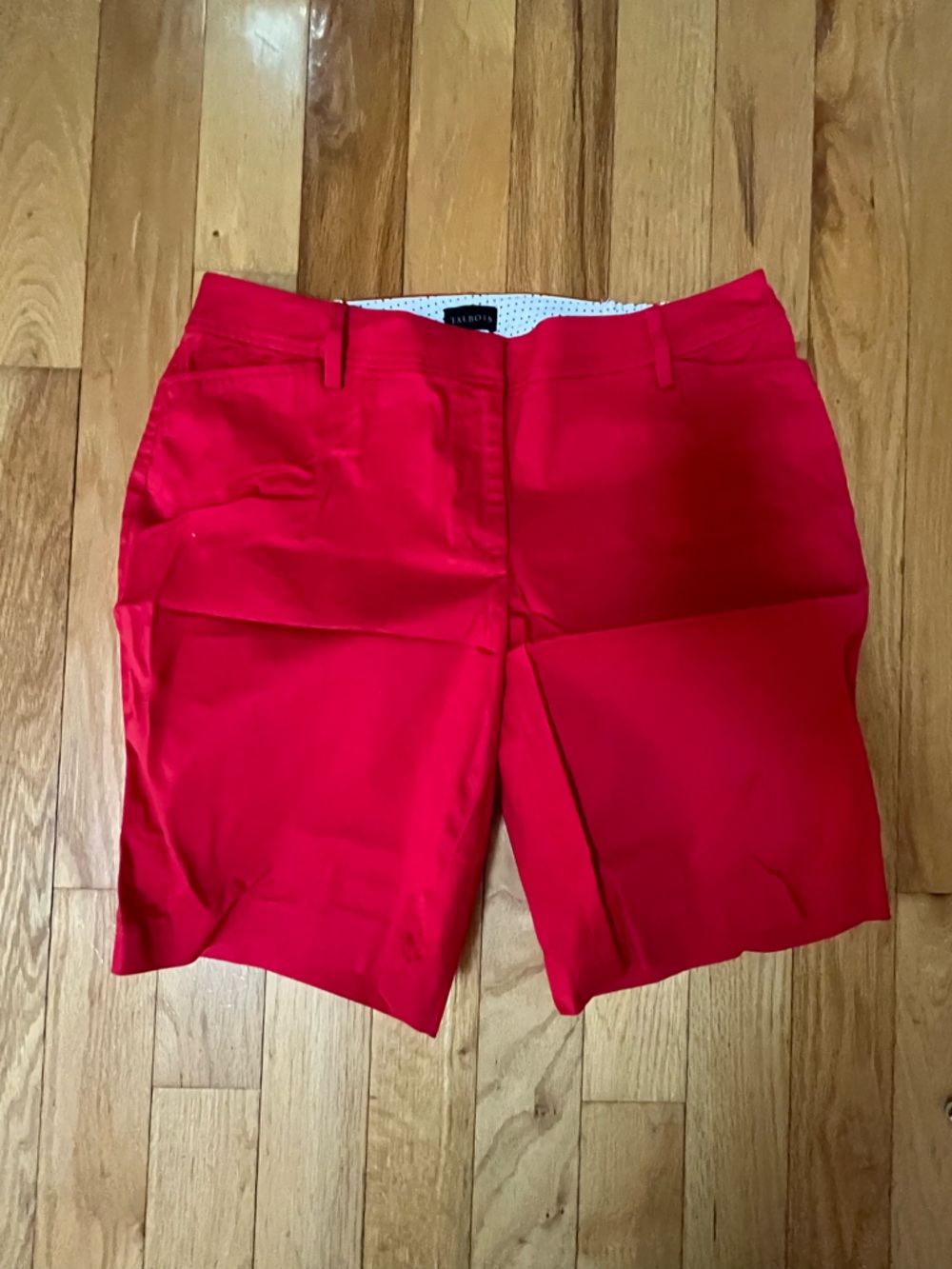 Talbots Bright Red Tailored Bermuda Shorts